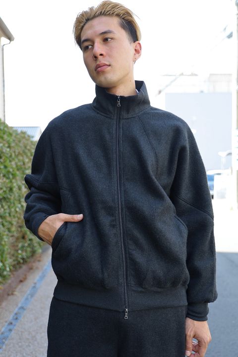 blurhms silk Fleece Track Jacketセットアップスタイル 新作発売！