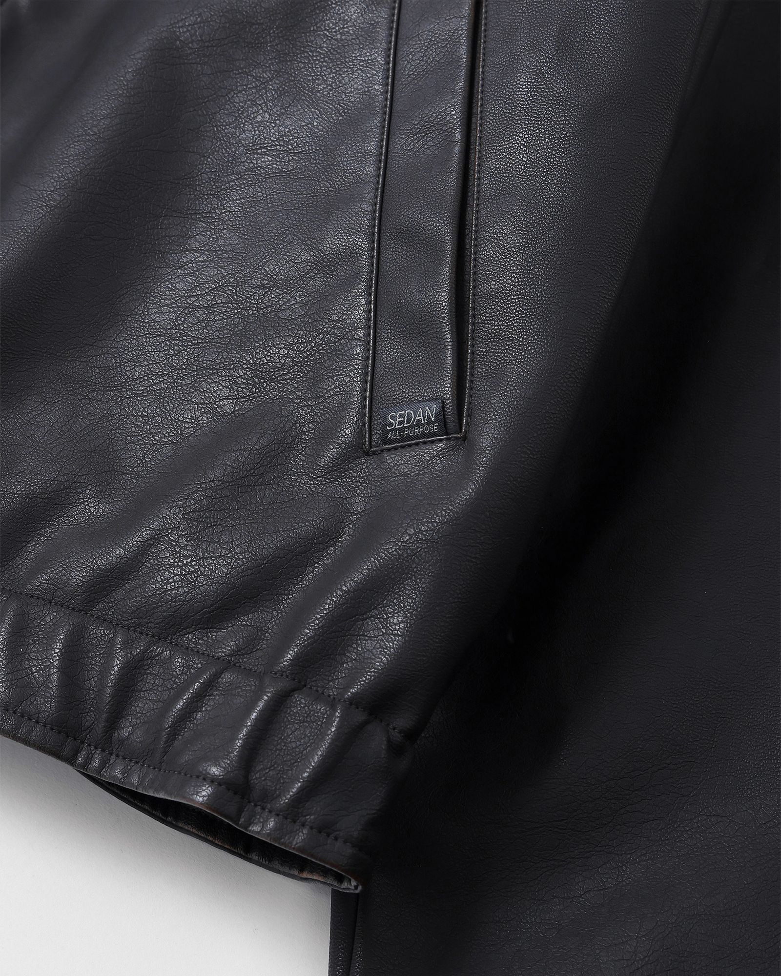セダンオールパーパス FW25 Synthetic Leather Jacket(SD25F-JK03)Vintage Black☆9月20日(土)発売！