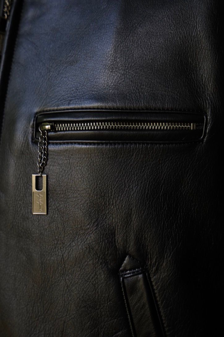 ヨウジヤマモト COW/DRUM LEATHER CUT OFF BLOUSON(HO-Y06-710)☆新作発売！