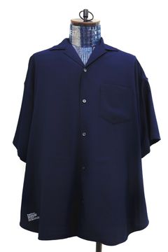 フレッシュサービス 26SS SEERSUCKER STRIPE OPEN COLLAR SHIRT(FSC262-50113)NAVY☆6月13日発売！