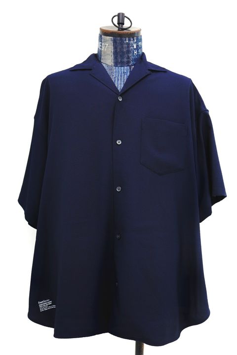 フレッシュサービス 26SS SEERSUCKER STRIPE OPEN COLLAR SHIRT(FSC262-50113)NAVY☆6月13日発売！