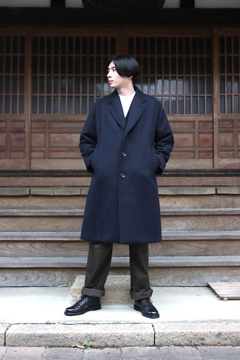 A.PRESSE Chester Coat(21AAP-01-03H)NAVY style