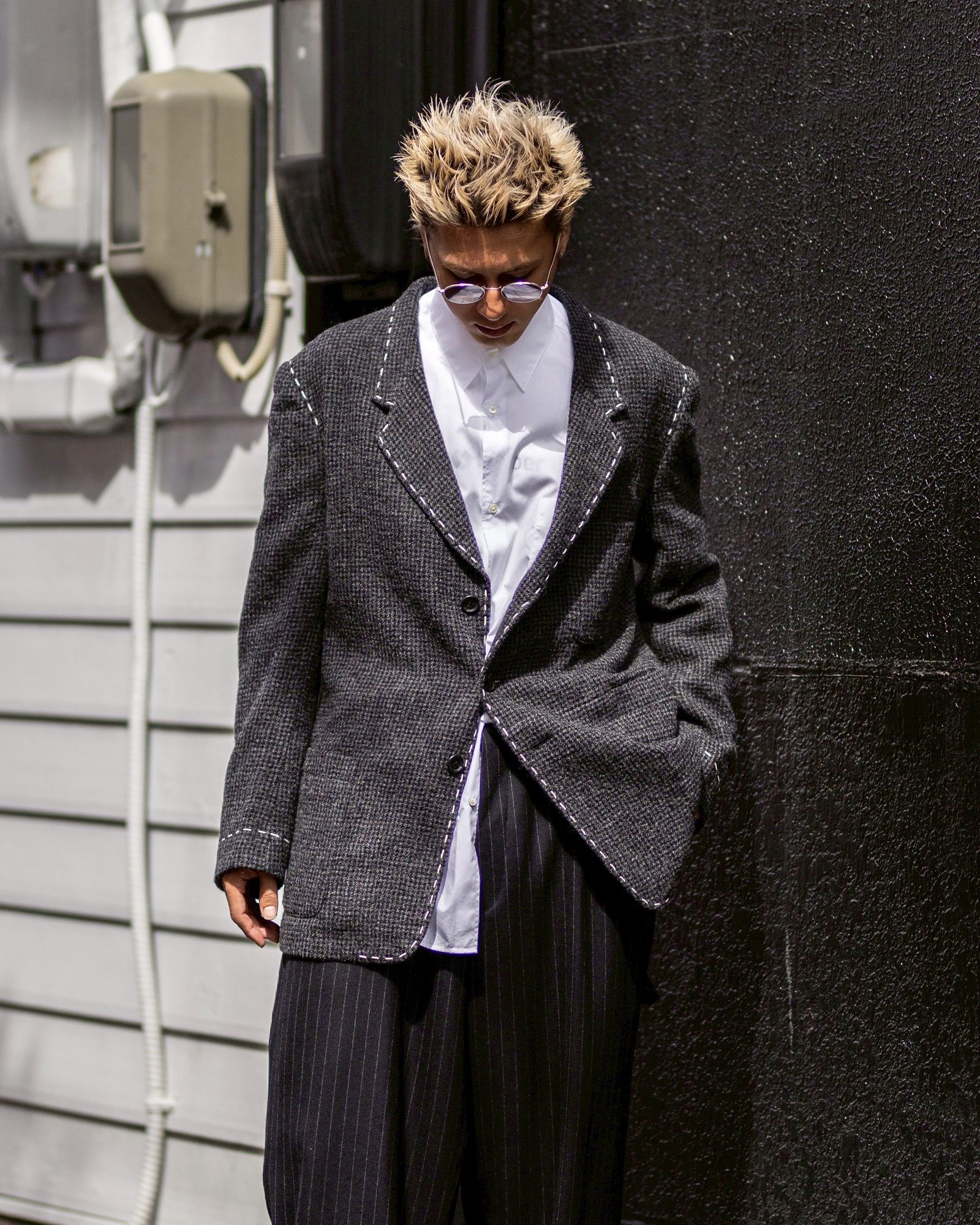 Y's for men 25AW HOUNDSTOOTH STITCH JACKET セットアップ