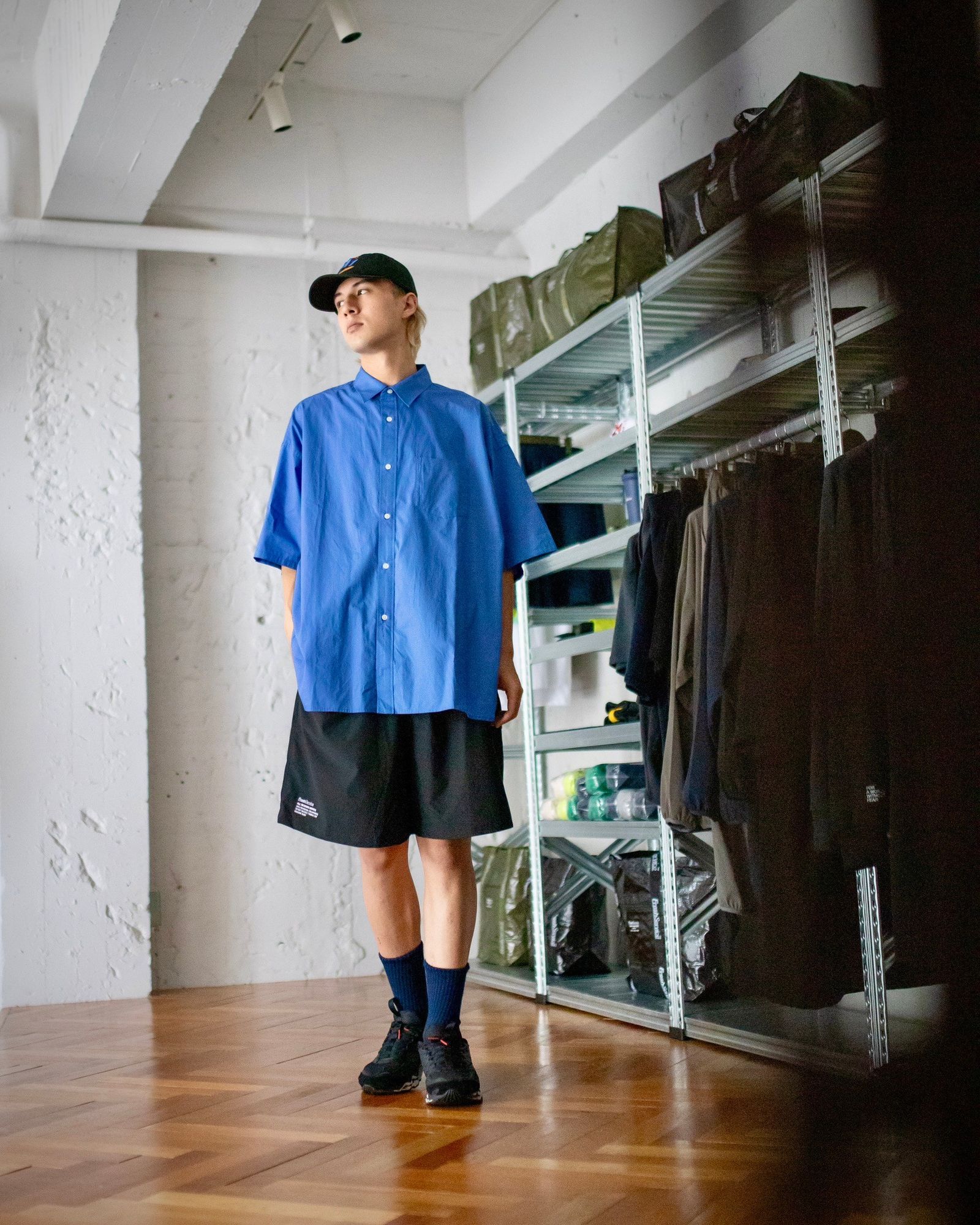 FreshService SPOT CORPORATE UNIFORM S/S SHIRT(BLUE) style 2024.6.28