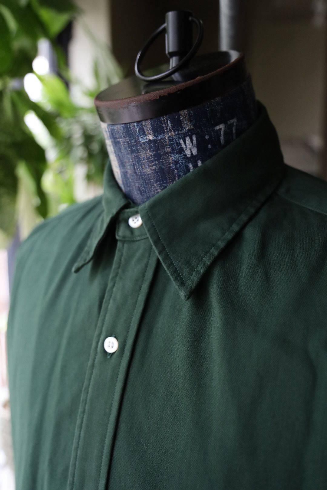 アプレッセ 2025 STYLE2 Double Weave Twill Regular Collar Shirt(25AAP-02-10)GREEN☆9月27日(土)発売！