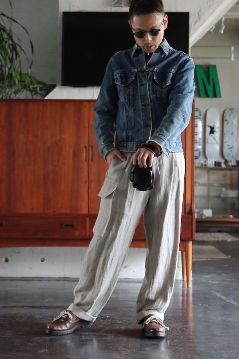 blurhms  22SS Linen Twill 5P Easy Pants"Natural"style.2022.2.8.