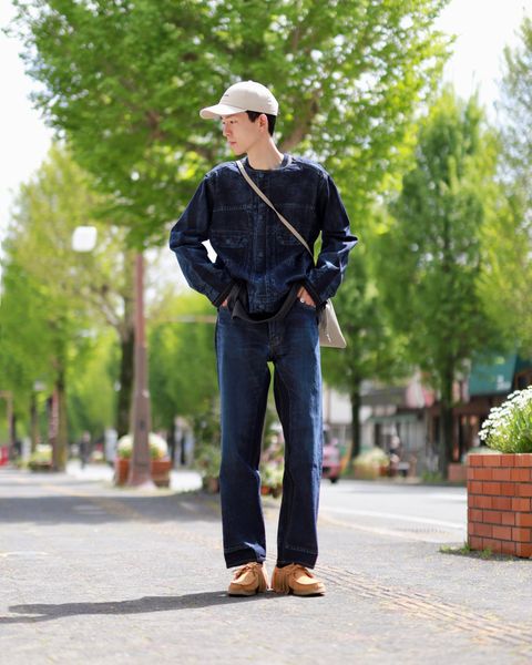 YOKE ヨーク23SS LASER PROCESSED DENIM セットアップスタイル