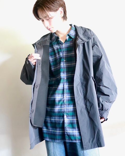 ATON エイトン 23AW AIR WEATHER SHORT MODS COATスタイル