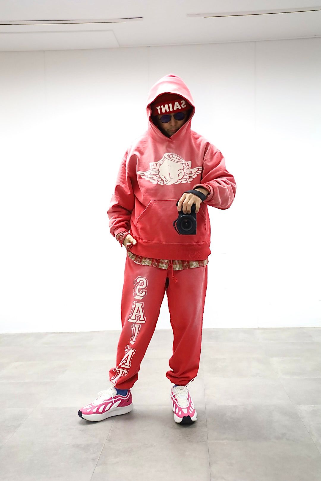 セントマイケル 26SS BABY MICHAEL HOODIE(SM-MK8-0000-060)RED