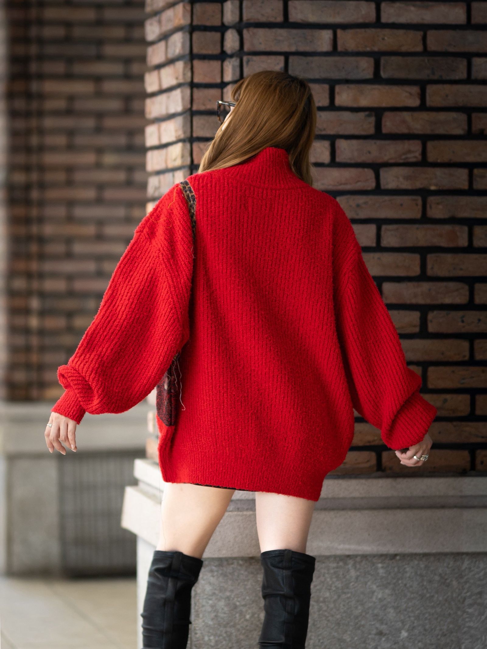 doublet 26FW TROMPE L’OEIL EMBROIDERY HALF ZIP KNIT  style.2026.8.14