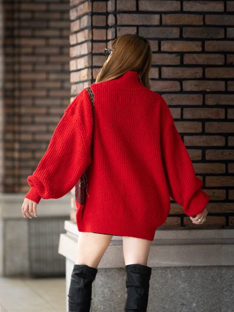 doublet 26FW TROMPE L’OEIL EMBROIDERY HALF ZIP KNIT  style.2026.8.14