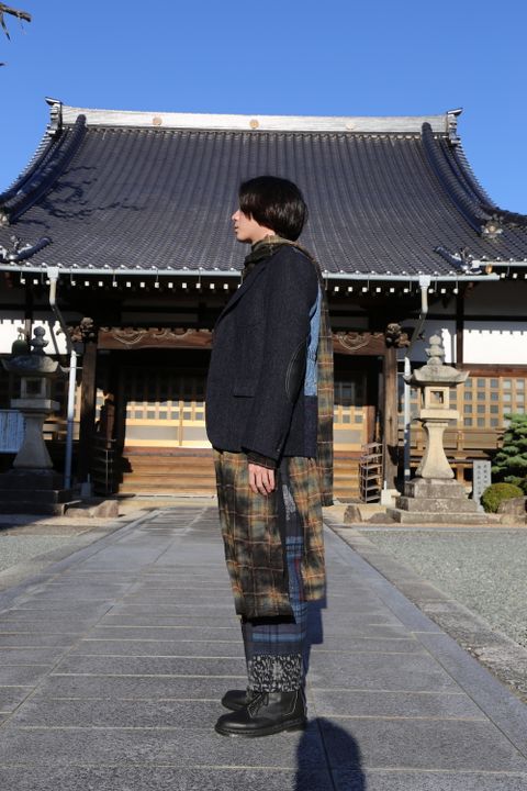 JUNYA WATANABE COMME des GARCONS MAN ウールカシミヤツイード×綿デニム×綿ウィップコード(WF-J022-051) style.2020.10.25.