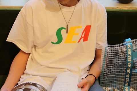 WIND AND SEA SEA"TRICOLOR"TEE(WDS-20S2-CS-05)GIN(WHITE)style.2020.7.10