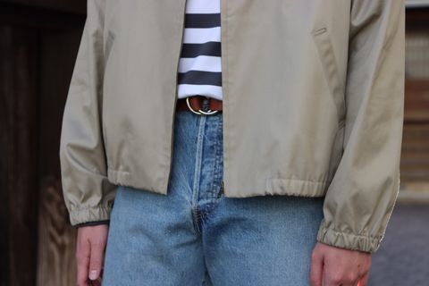 CIOTAスビンコットンギャバジンスウィングトップ"サンドベージュ"style.