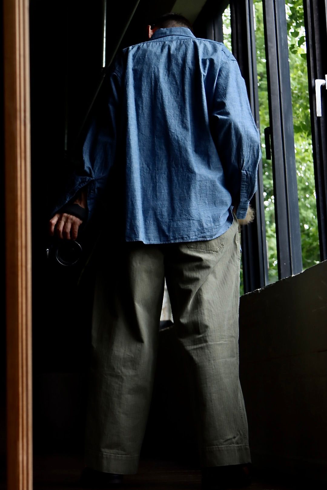 アプレッセ23AWシャツ BB Washed Chambray Shirt(23SAP-02-09M)INDIGO