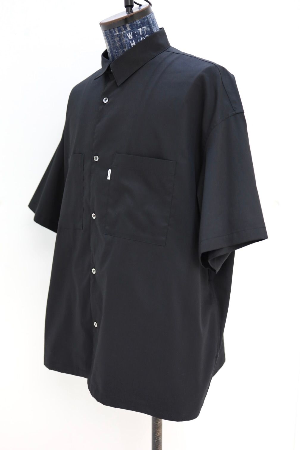 グラフペーパー 26SS Solotex Twill S/S Oversized Box Shirt(GM261-50159B)BLACK☆3月20日(金)発売！