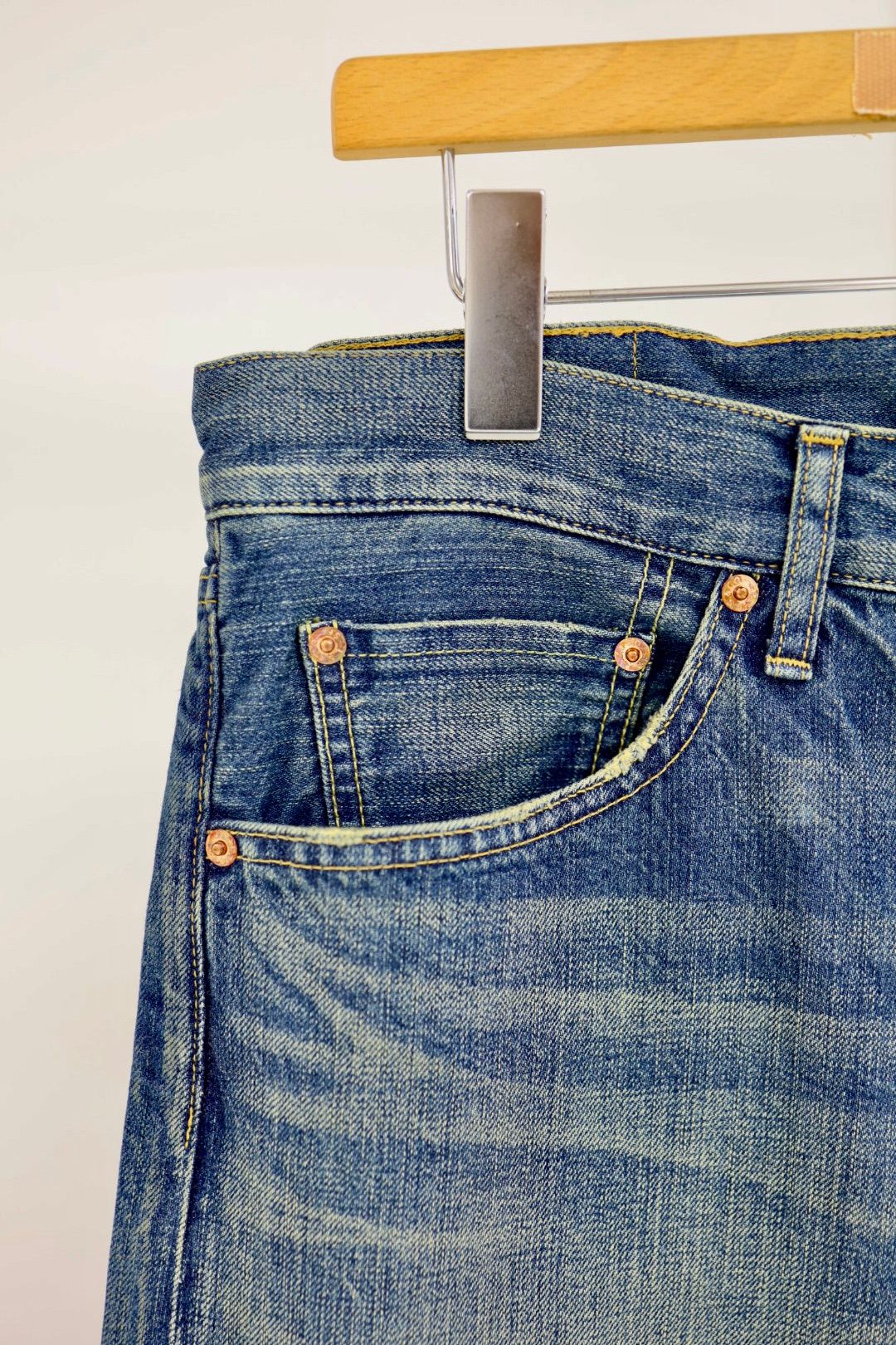 アイジュンヤワタナベマン 25AW リーバイスWネーム 綿セルビッチデニム製品加工デニムパンツ(WP-P216-051)☆11月1日(土)発売!