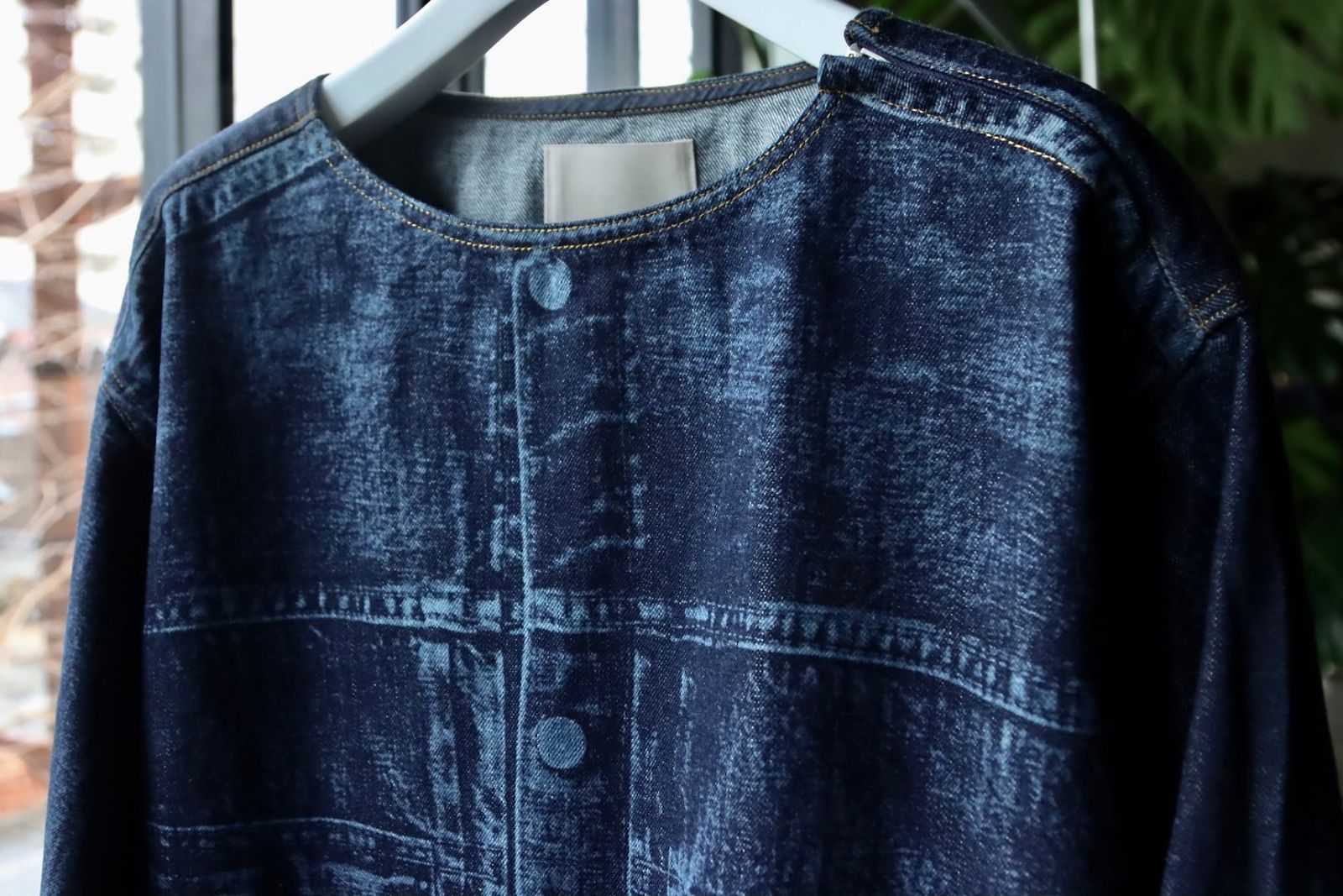 ヨーク23SSデニムシャツ LASER PROCESSED DENIM PULLOVER(YK23SS0469SH)INDIGO