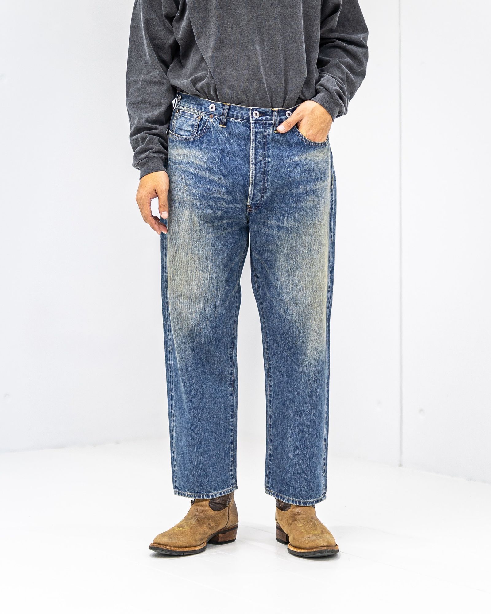 アプレッセ 2025 STYLE2 No.22 Washed Wide Denim Pants(AP-4003)INDIGO☆9月13日(土)発売！