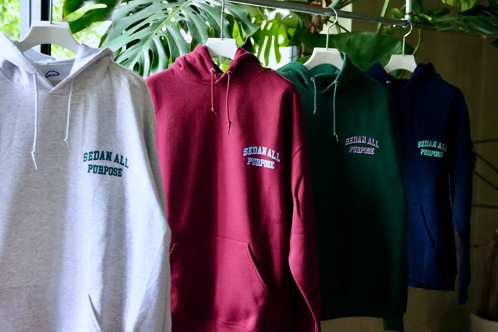 セダンオールパーパスFW23 COLLEGE LOGO HOODIE(SD23F-CT04)ASH