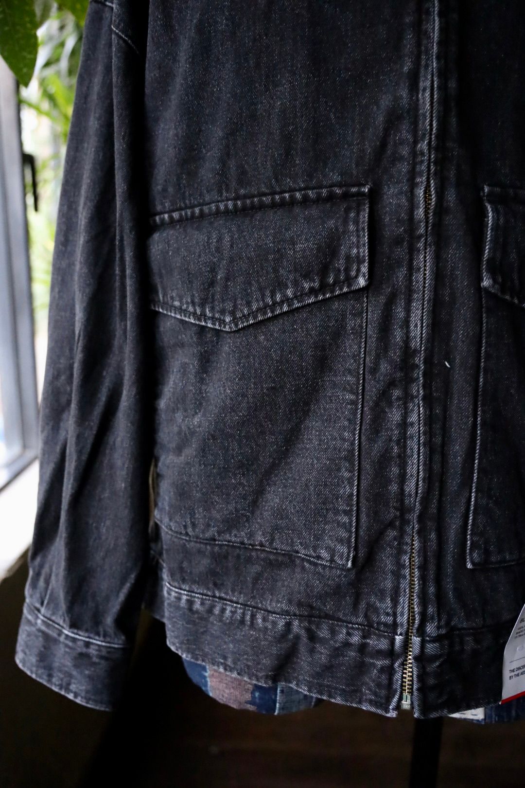 グラフペーパー Selvage Denim Zip Jacket(GU253-20056DB) BLACK_DARK FADE