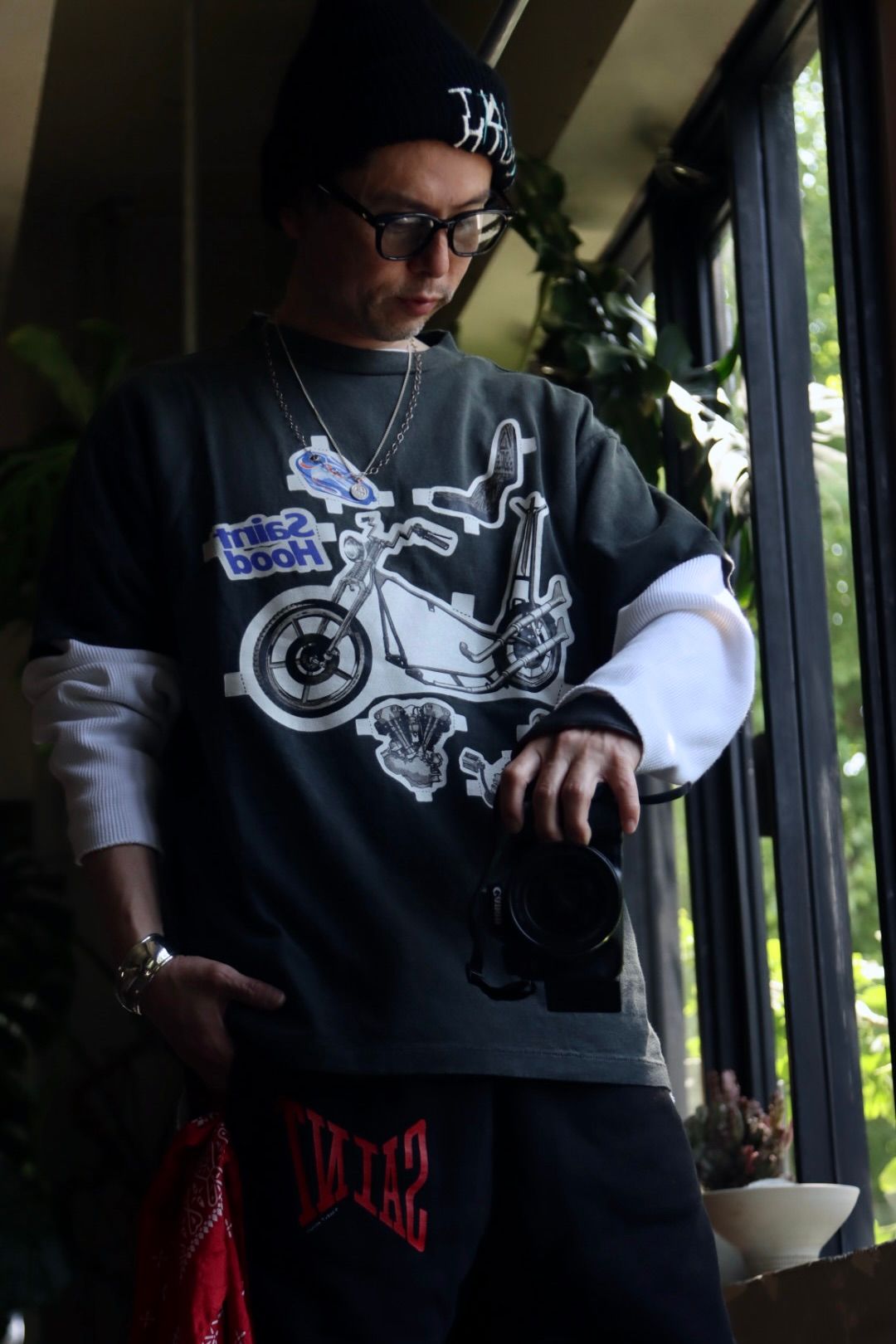 SAINT M×××××× - セントマイケル 23SS NEIGHBORHOOD® コラボTシャツ(SM