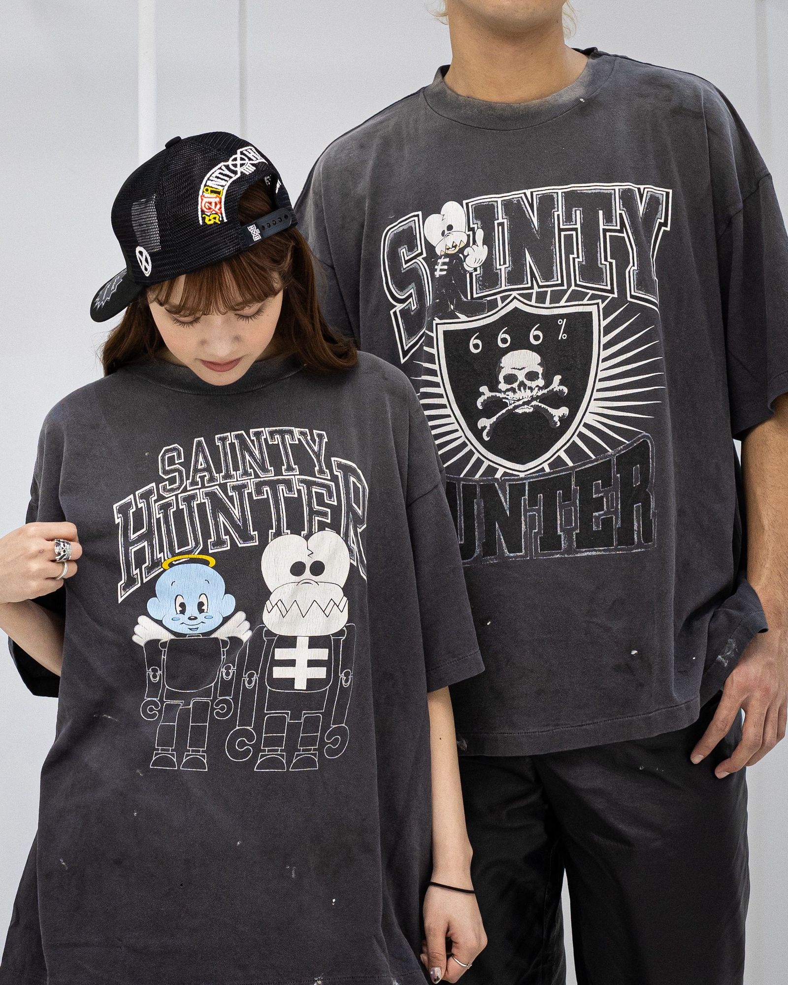 セントマイケル 26SS SKULL-K&BABY-M BH SS TEE(SM-MK8-0000-C28)BLACK