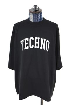 イズネスミュージック 26SS TECHNO T-SHIRT FL(IMP7_25_FLTECHNOT01)BLACK☆新作発売！