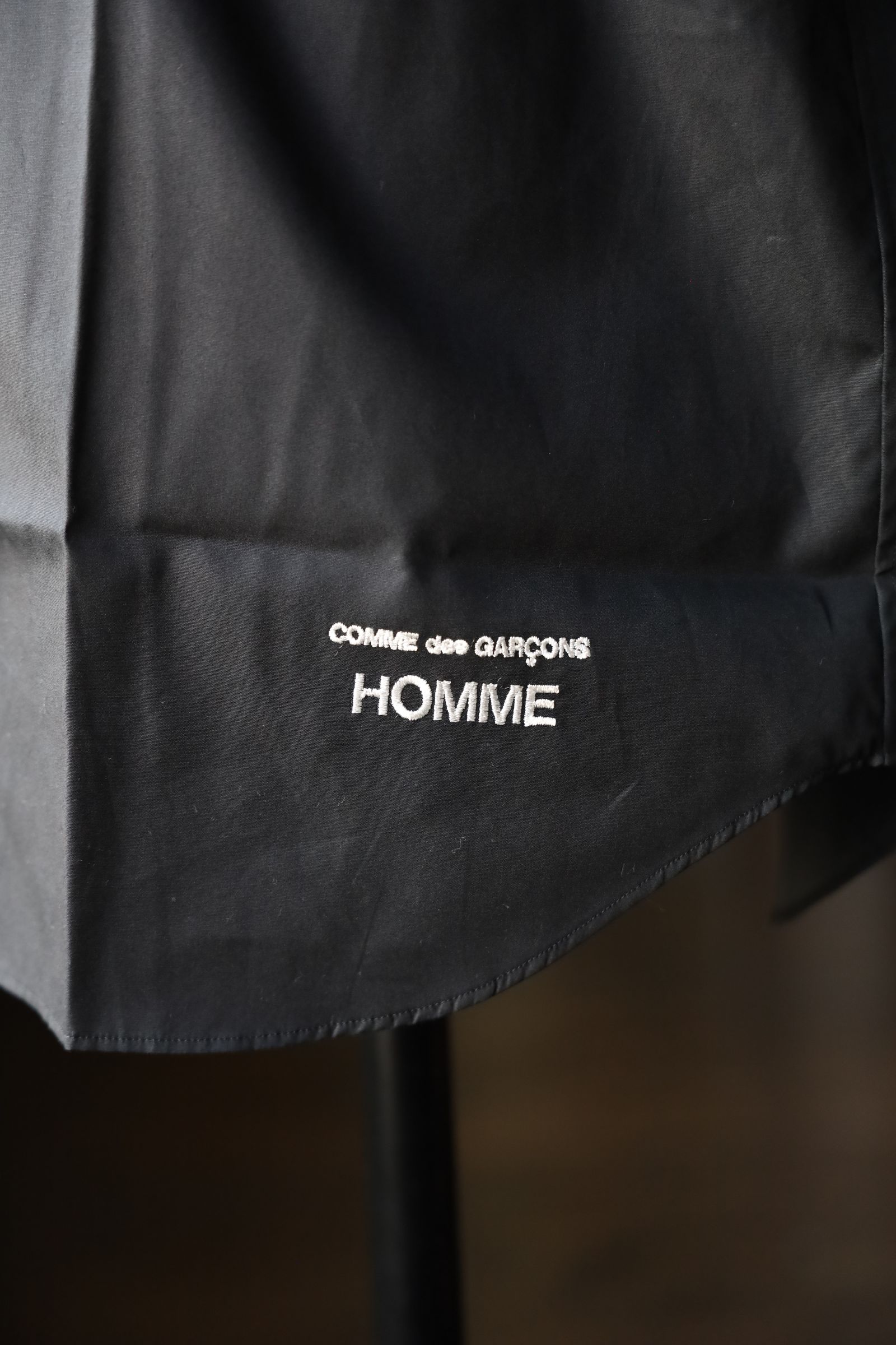 コムデギャルソンオム25SS 綿ブロードS/Sシャツ(HO-B103-051)BLACK☆4月4日(金)発売！
