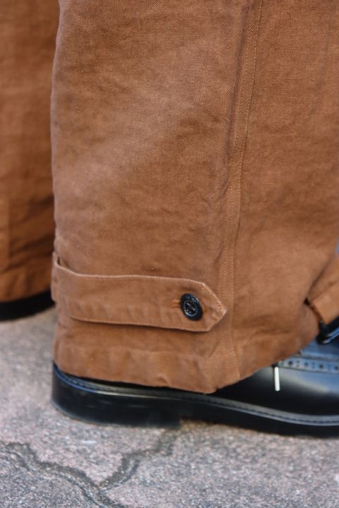 Ets.MATERIAUX M38 Motor cycle coat"BROWN"style.