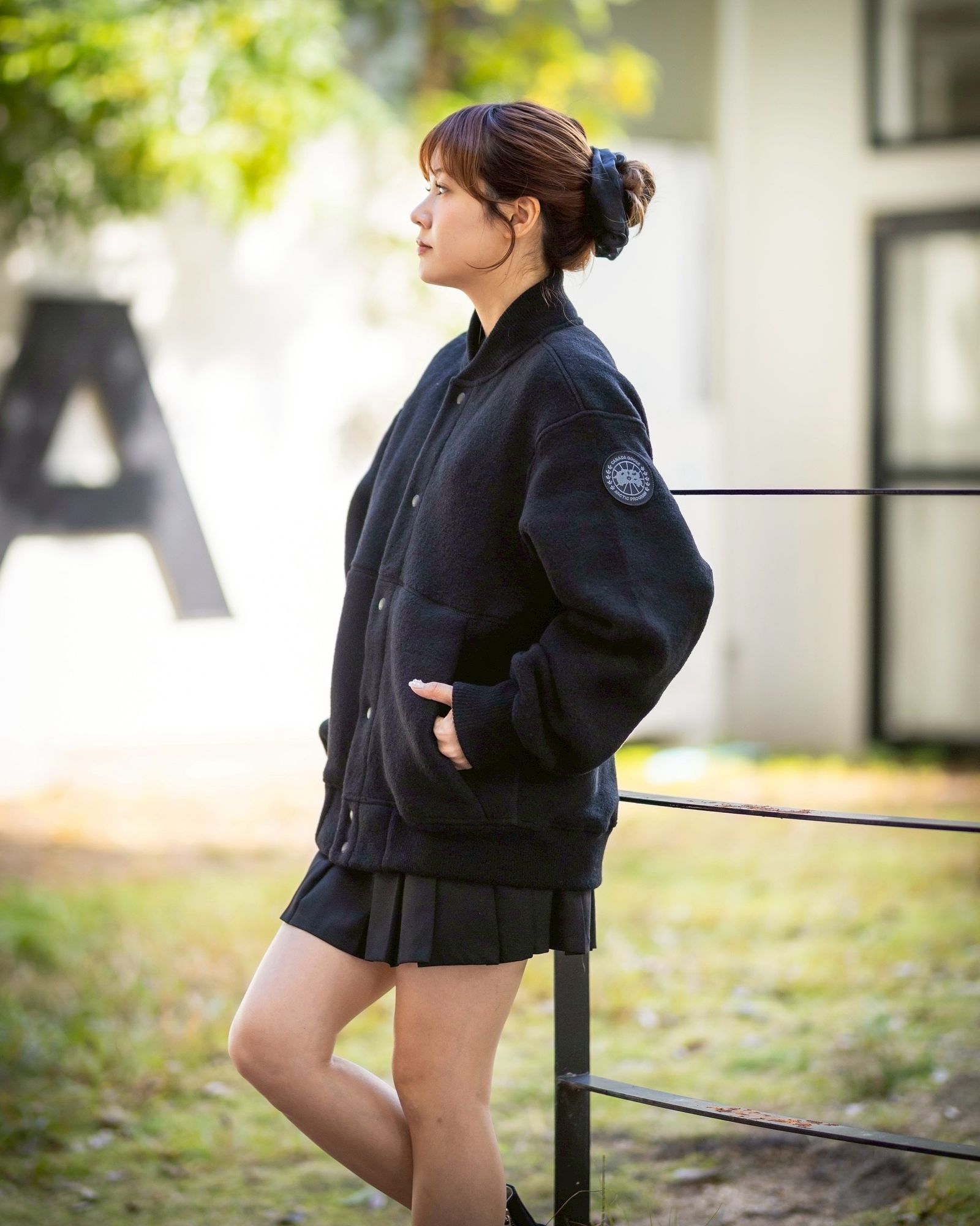 カナダグース Hudson Fleece Bomber Black Label(7221MB)Black☆新作発売！