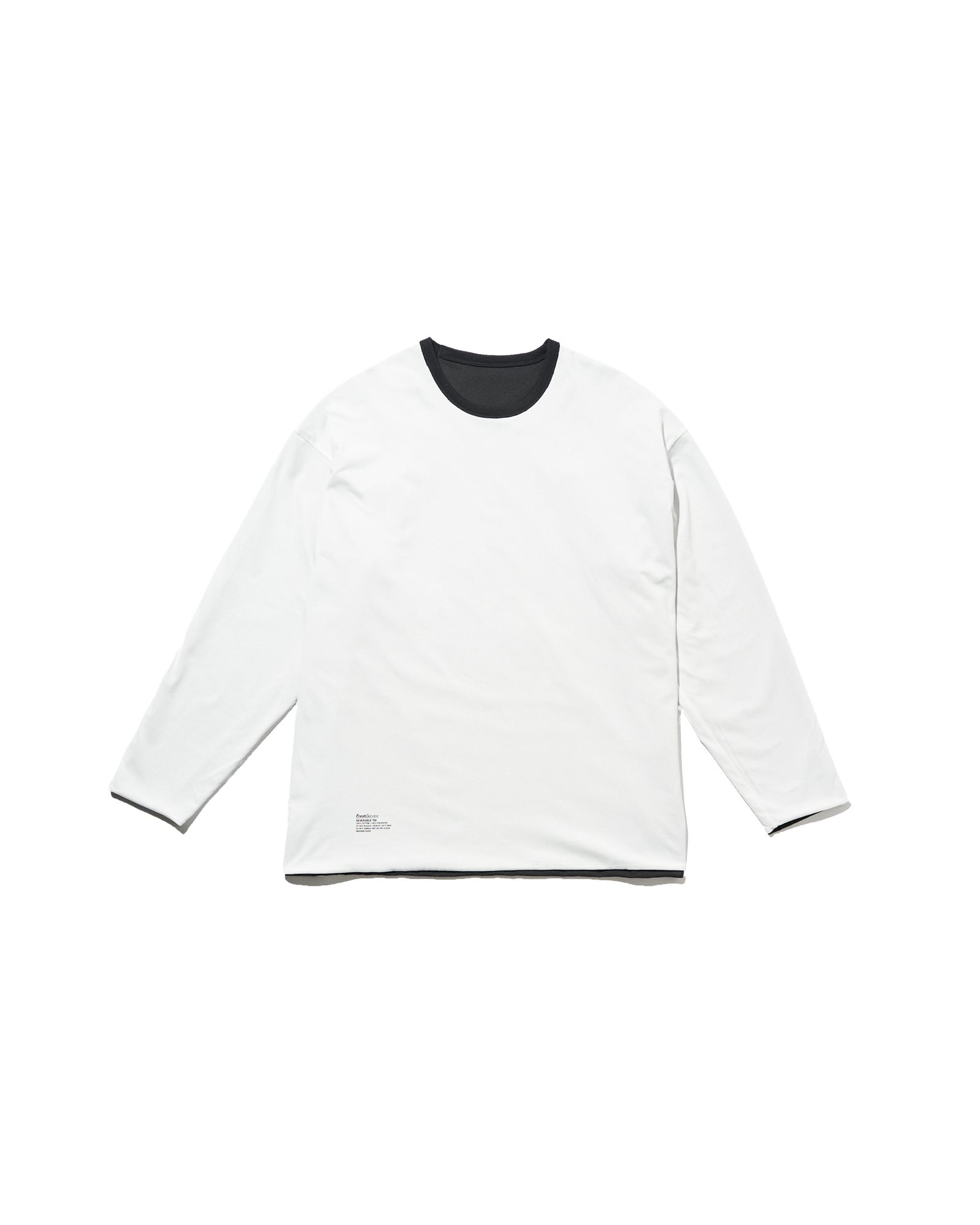 フレッシュサービス REVERSIBLE L/S TEE (FSC252-70041)BLACK