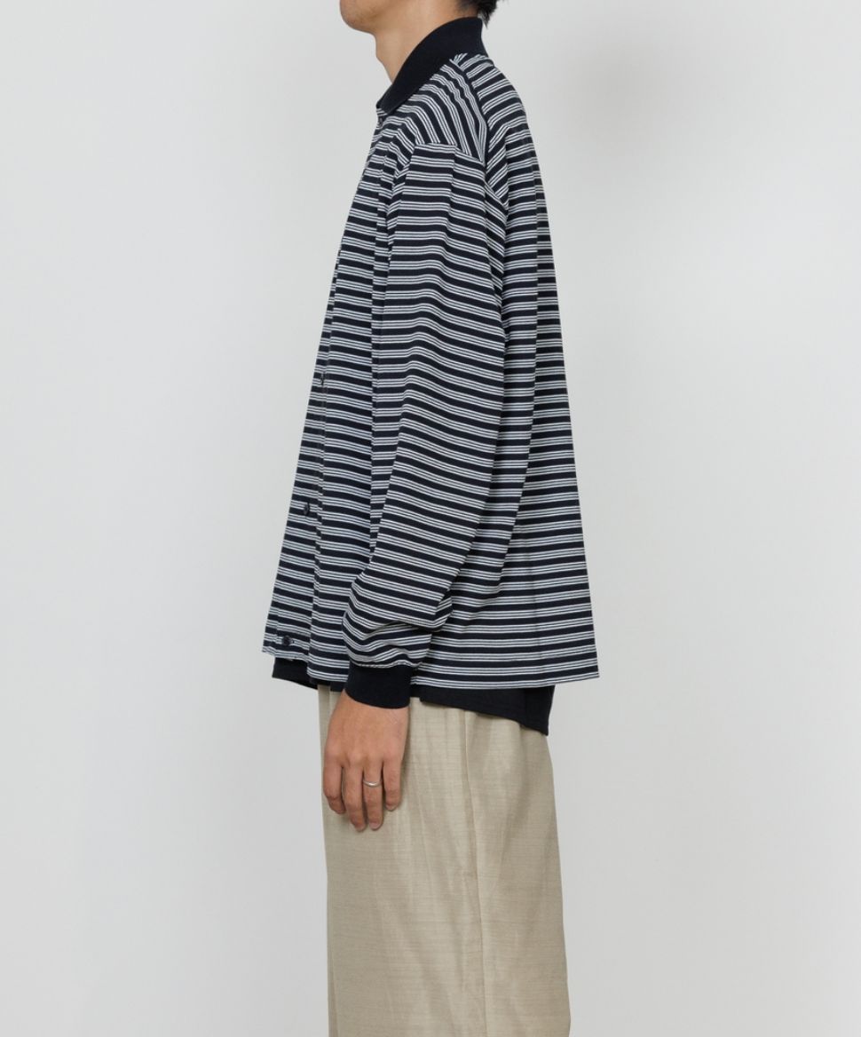 マーカ 26SS シャツカーディガン SHIRT CARDIGAN(M26A14CS01C)BLACK BORDER☆新作発売！