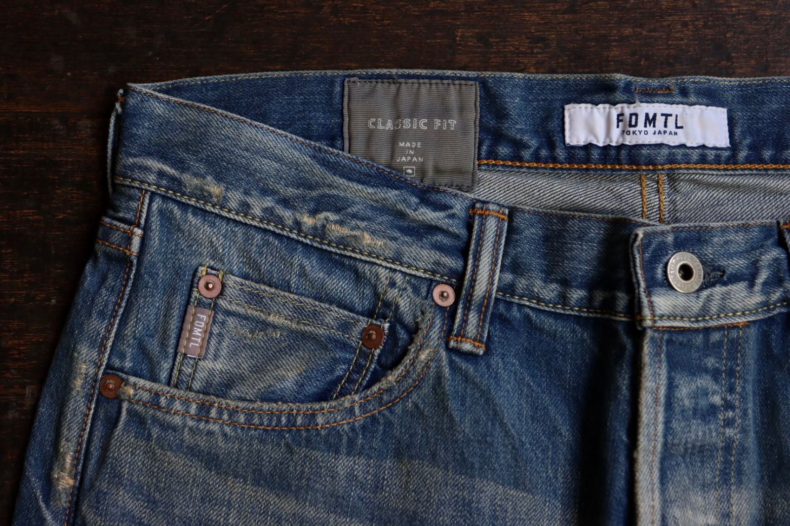 ファンダメンタル デニムCLASSIC STRAIGHT DENIM CS109(FA24MG109)INDIGO