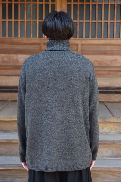 yohji yamamoto 花柄タートルニット(HX-K15-181) style.2021.8.29.