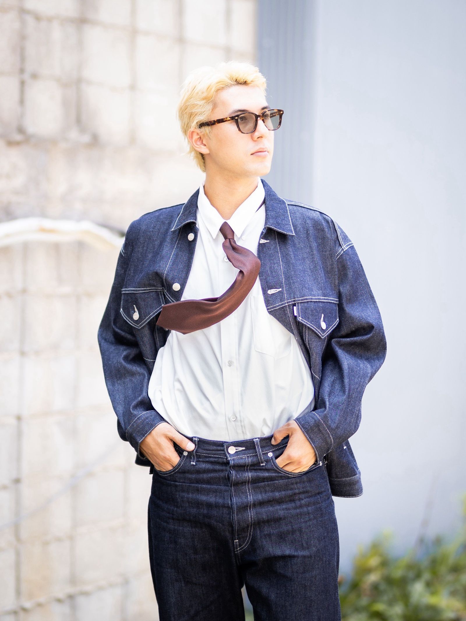 doublet ダブレット26AW TSHAPE MEMORY SHIJIRA TIE (26AW37BL269)BEIGE☆8月15日(土)発売！