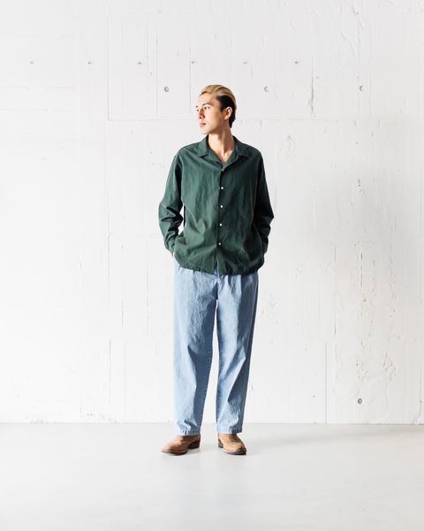A.PRESSE Silk Cotton Open Collar L/S Shirt 3月8日(土)新作発売！