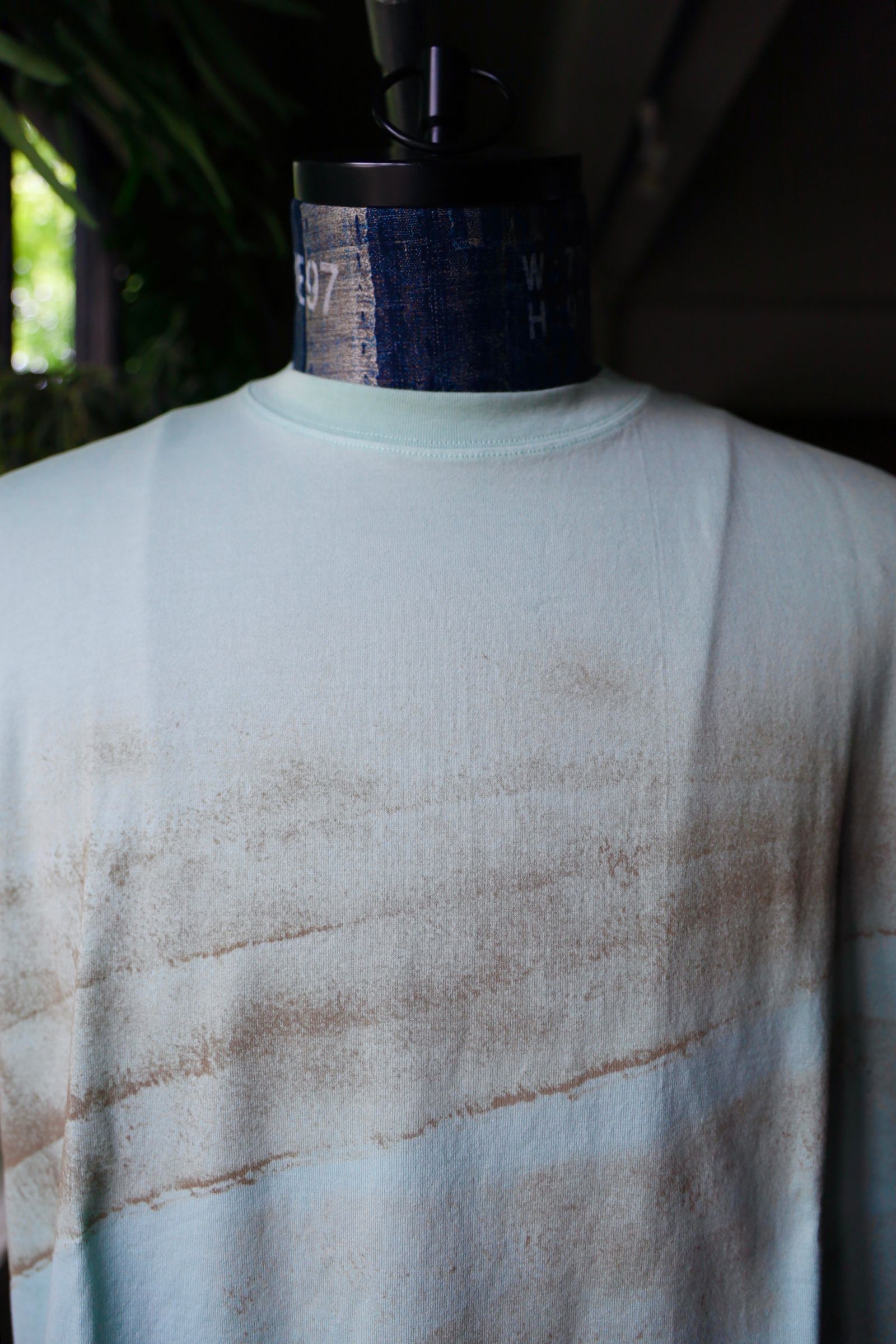 ヨーク24SS ABSTRACT PAINTED T-SHIRT(YK24SS0719CS) MIST GREEN
