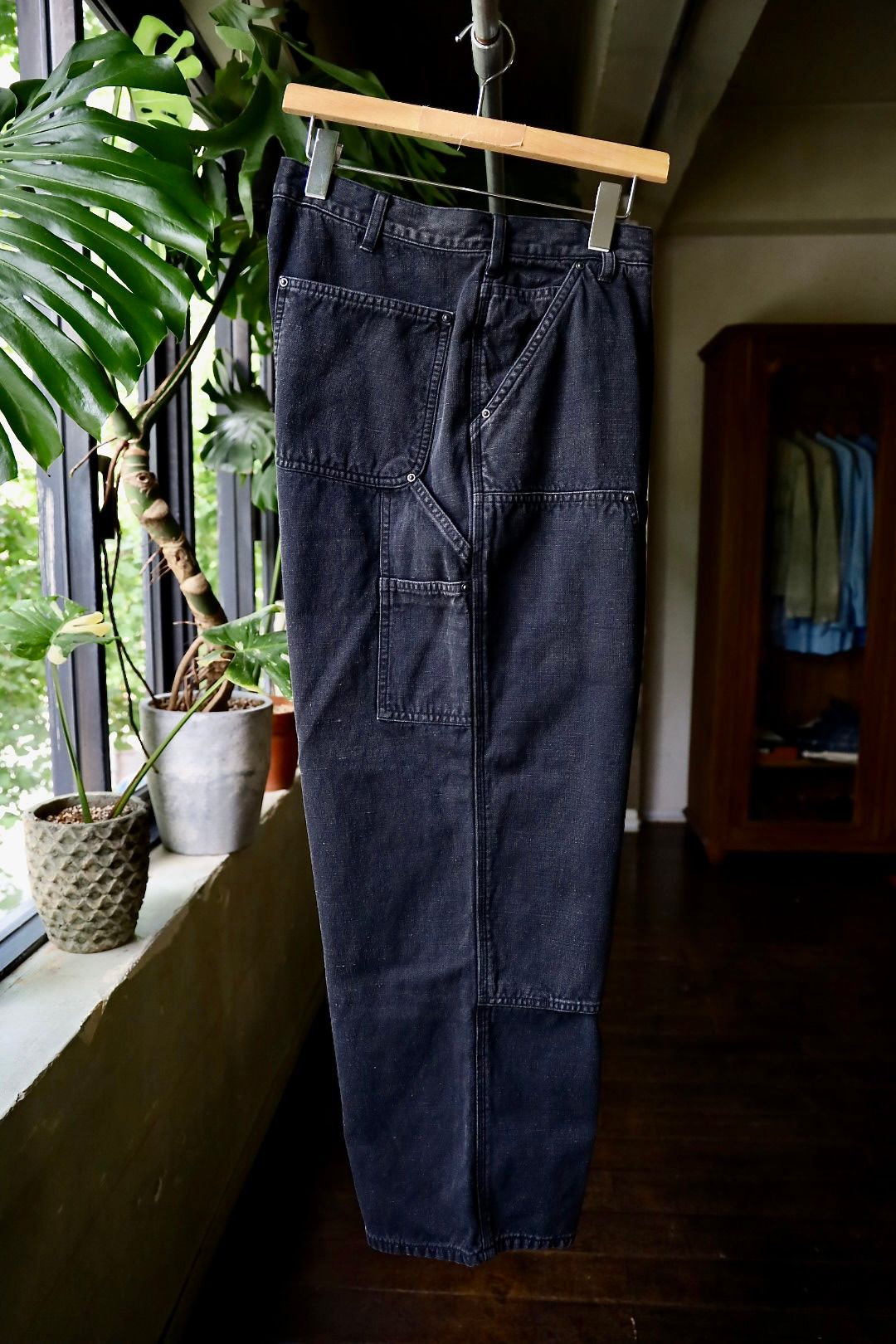 Silk Hemp Double Knee Pants( 24AAP-04-10H )BLACK7月27日(土)発売！