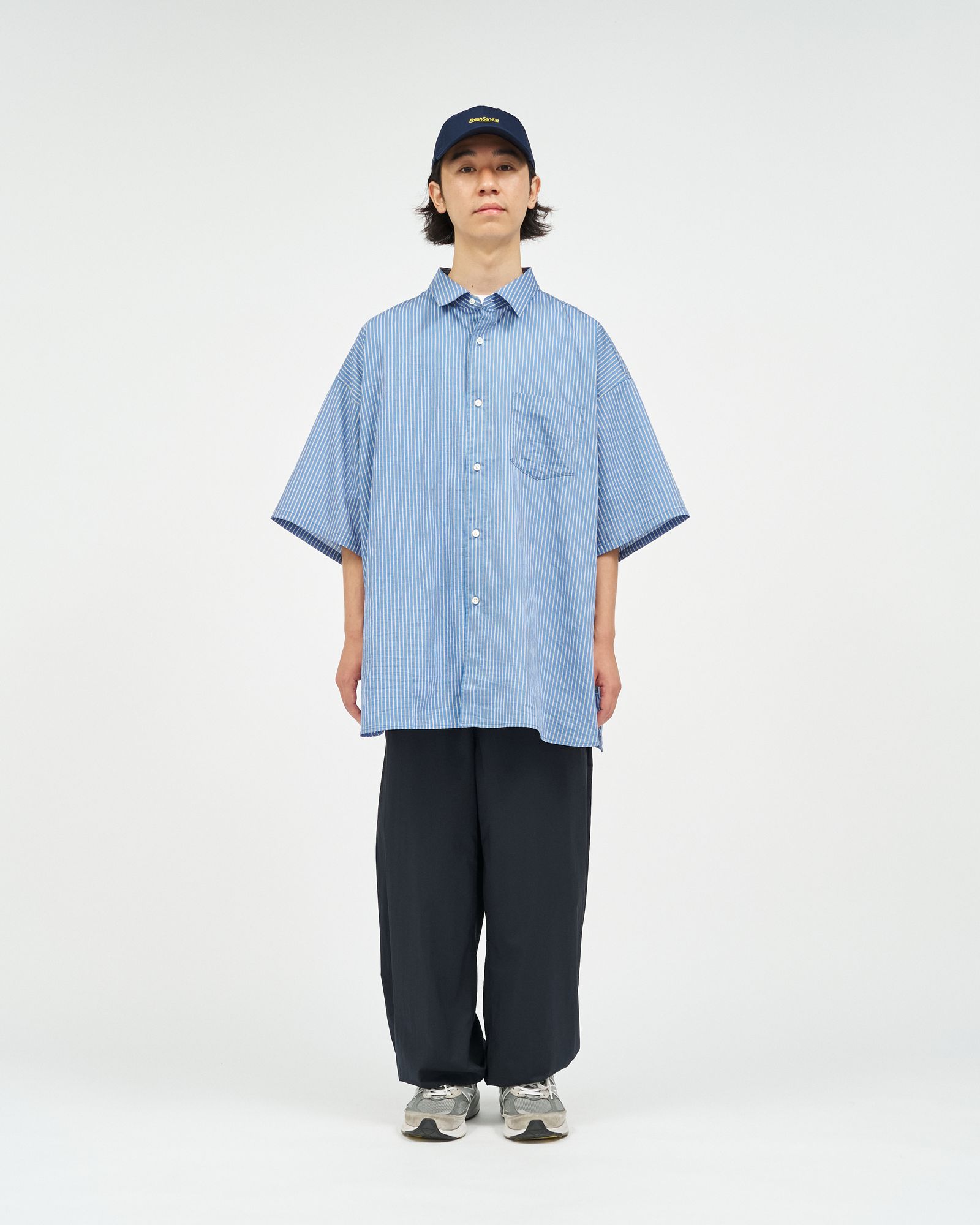 フレッシュサービス 26SS HRAFTeX® S/S STRIPE SHIRT(FSC262-50008)BLUE STRIPE☆5月30日(土)発売！