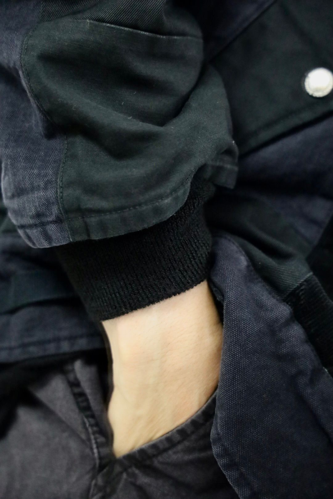 COMME des GARCONS HOMME 異素材パッチワークジャケットスタイル