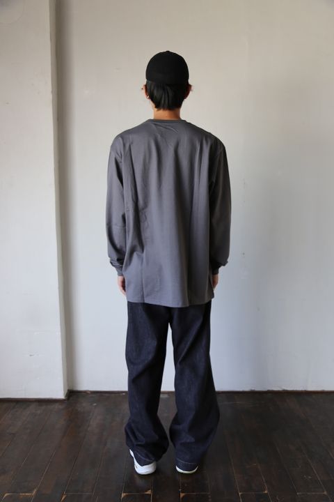 Graphpaper L/S Pocket Tee GRAY Style.2020.8.28.