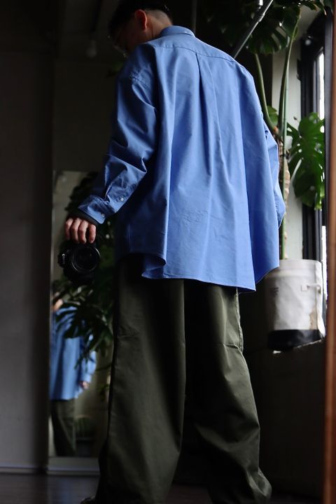 Graphpaper Oxford Oversized B.D Pullover Shirtスタイル