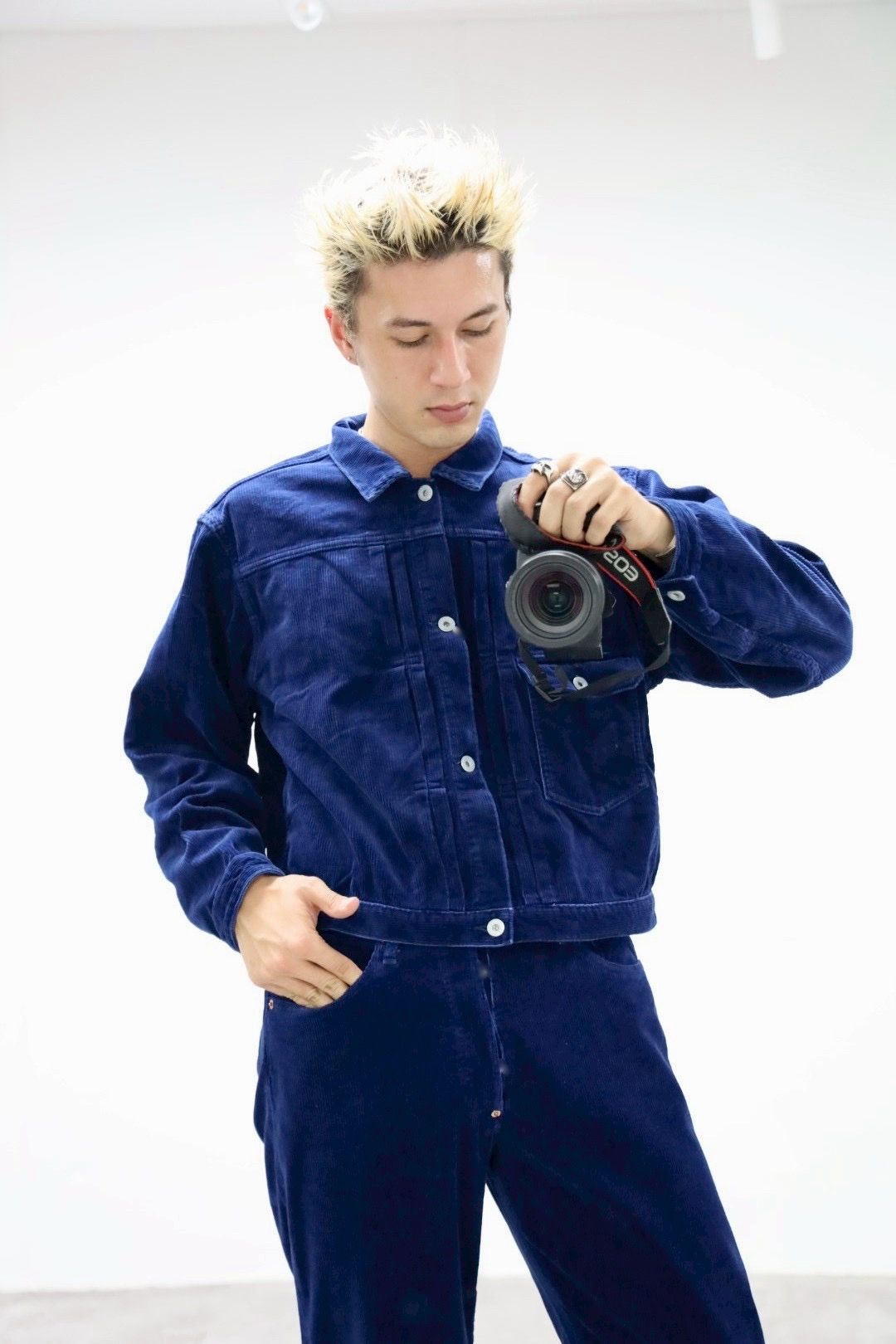 ファウンダ 25AW CORDUROY JACKET(015FD252019)INDIGO☆新作発売！