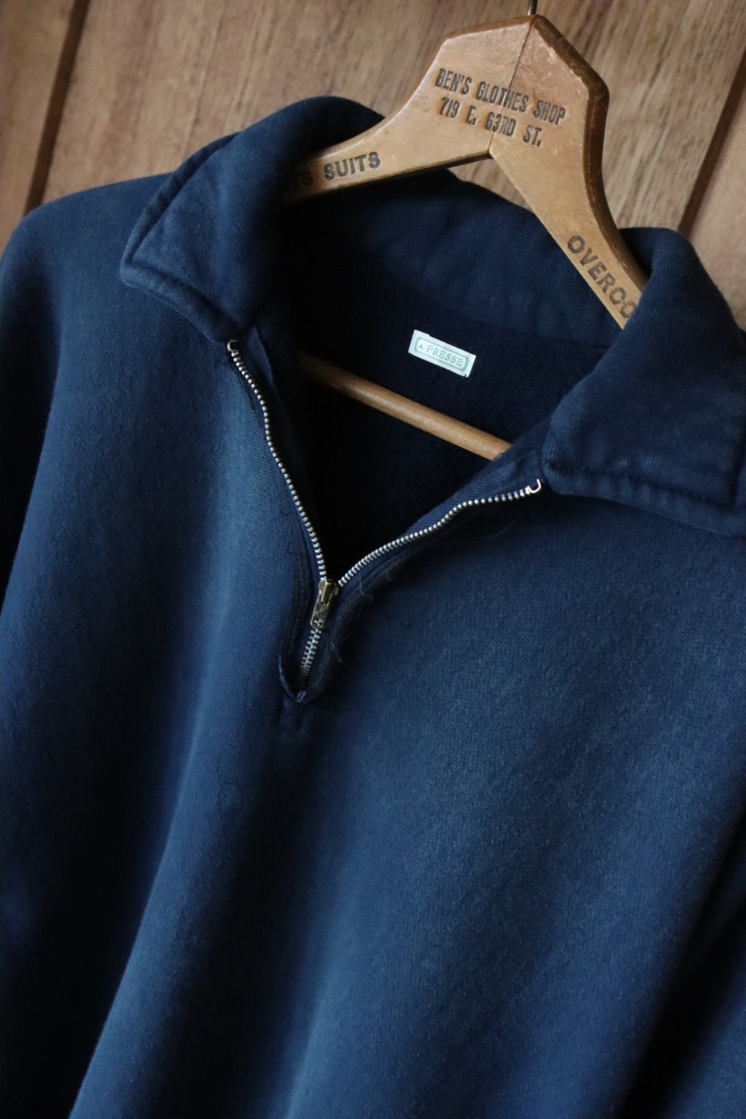 A.PRESSE - アプレッセ24SS Vintage Half Zip Sweat shirt(24SAP A.PRESSE - アプレッセ24SS Vintage Half Zip Sweat shirt(24SAP