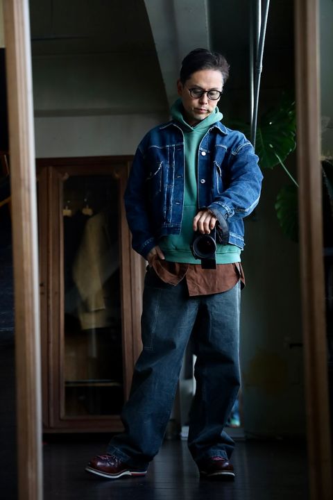 A.PRESSE Vintage Sweat Hoodieスタイル.2025.1.12.