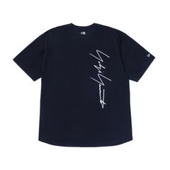 Yohji Yamamoto×NEWERA 23SS 半袖オーバーサイズドパフォーマンスTシャツバーチカルロゴ(HZ-T94-281)BLACK☆4月5日(水)発売！
