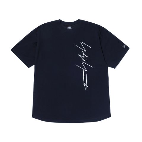 Yohji Yamamoto×NEWERA 23SS 半袖オーバーサイズドパフォーマンスTシャツバーチカルロゴ(HZ-T94-281)BLACK☆4月5日(水)発売！