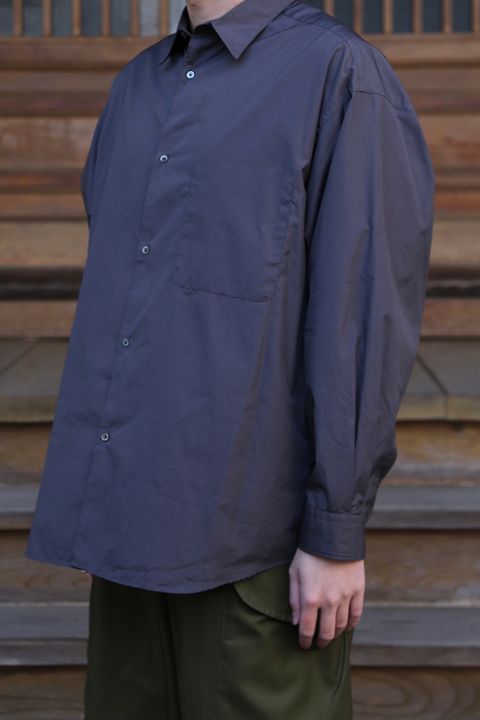 Broad L/S Oversized Regular Collar Shirt"C.GRAY"Style.2020.1.17.