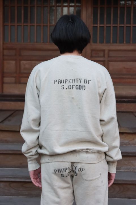 ©SAINT M×××××× 22SS RGLN SWT SH_BBY MCHAELベビーマイケルスウェット"GREY"style.
